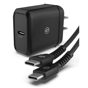 25W-USD-C-PD-Wall-Charger-with-5-Foot-Cable-Black-GLVPD25W260