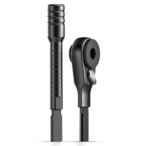 Galvanox Flat-End Bit Extender and Ratchet Driver Set, Designed for Leatherman Multi-Tools (Flat-end Screwdriver Models) 2PC Set, Black