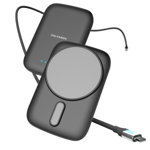 Galvanox MagSafe Powerbank with USB-C Cable in Black