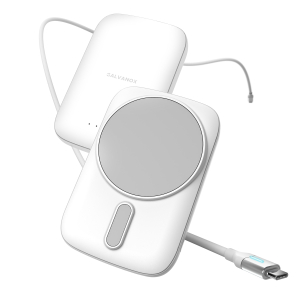 Galvanox MagSafe Powerbank with USB-C Cable in White