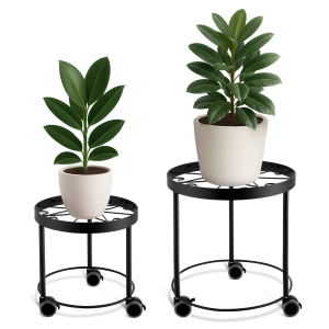 Indoor Rolling Plant Stands (Set of 2)