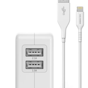 Lightning-to-USB-Charging-Cable-Plus-Dual-USB-Port-Wall-Plug-17W-5ft-Cable-White-Galvanox-3