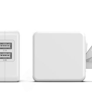 Lightning-to-USB-Charging-Cable-Plus-Dual-USB-Port-Wall-Plug-17W-5ft-Cable-White-Galvanox-4