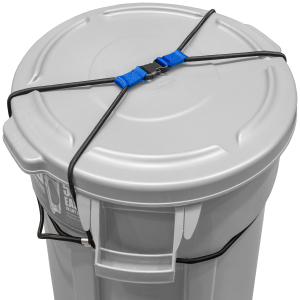 Rangland Animal-Proof Trash Can Lock - Blue (for 50-96 gallon trash cans)