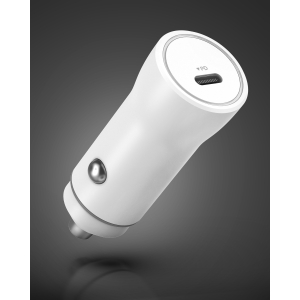 Galvanox 18W PD Car Charger - White
