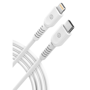 Lightning to USB C TPU Cable 1 ft White